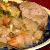 Crock Pot Pork and Cabbage Dinner image