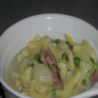German Noodle Soup With Prosciutto_image