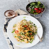 Chicken Stir Fry in a Spicy Thai Peanut Sauce_image