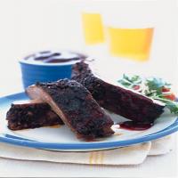 Baked Ribs with Spicy Blackberry Sauce_image