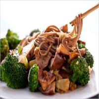 Soba Noodles With Tofu, Shiitake Mushrooms and Broccoli image