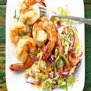 Shrimp with Warm Coleslaw_image