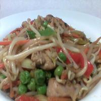 Easy Chicken Stir Fry and Baked Spring Rolls_image