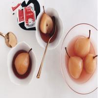 Champagne-Poached Pears image