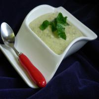 Courgette, Basil and Brie Cheese Soup image