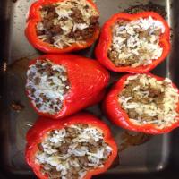 Stuffed Red Bell Pepper_image