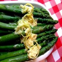 Asparagus With Lemon and Parmesan Butter image