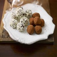 Bitter chocolate truffles image