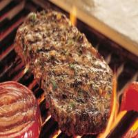 Grilled Herb-Crusted Top Loin Steaks image