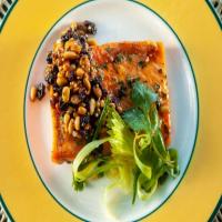 Cedar Plank Salmon with Celery Salad and Currant Pine Nut Relish image