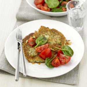 Baked courgette fritters image
