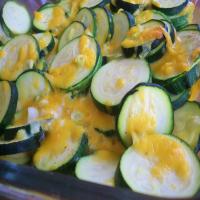 Baked Zucchini With Cheddar Cheese image