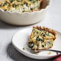Chicken and Spinach Quiche with Smoked Gouda_image