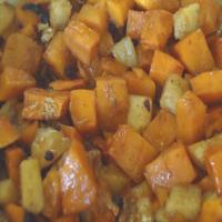 Honey Roasted Butternut Squash With Apples & Pecans_image