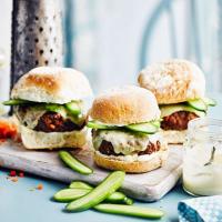 Beef & red pepper burgers image