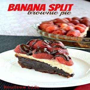 Banana Split Brownie Pie_image