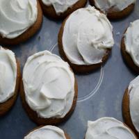 Frosted Molasses Cookies image