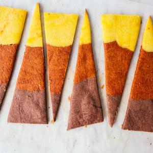 Giant Candy Corn Cookies image