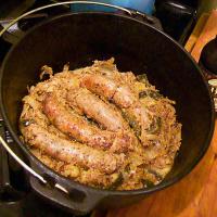 Beer-Braised Sausages and Sauerkraut Recipe - (5/5) image