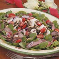 Flank Steak Spinach Salad_image
