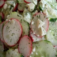 Cucumber Dill Salad With Radish and Feta_image