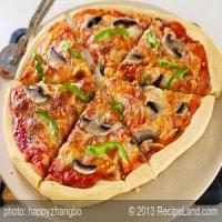 Bell Pepper, Mushroom and Onion Pizza_image