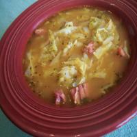 Cabbage & Corned Beef Soup image