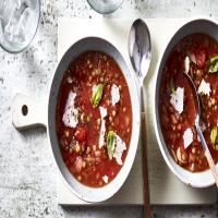 Italian green lentil soup_image