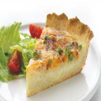 Skinny Cheddar and Bacon Quiche image