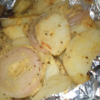 Grilled Potato and Onion Packets image