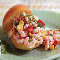 Shrimp, Corn, and Red Pepper Salad Sandwiches image