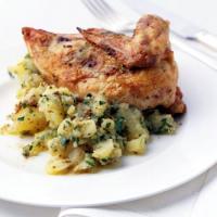 Roast Chicken with Lemon and Tarragon Butter_image