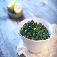 Blanched Spinach with Olive Oil and Lemon image