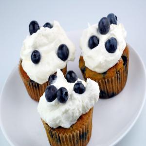 Blueberries and Cream Cupcakes image