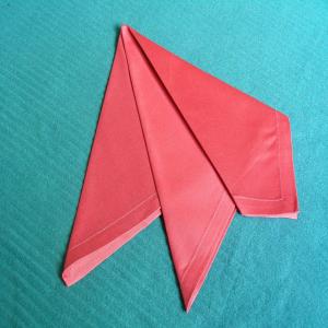 Serviette/Napkin Folding, the French Fold. image