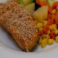 Broiled Sesame Salmon image