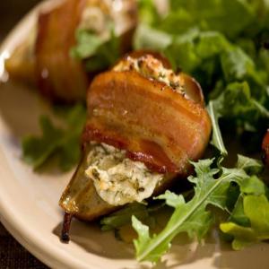 Roasted Baby Pears with Herbed Goat Cheese image