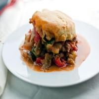 Ratatouille and Sausage Potpie With Cornmeal Biscuits_image