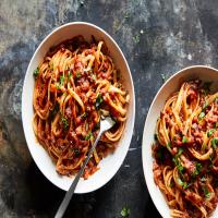 Vegan Bolognese With Mushrooms and Walnuts image