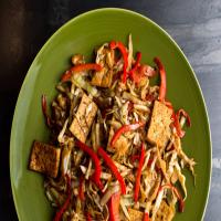 Stir-Fried Cabbage, Tofu and Red Pepper_image