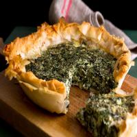 Goat Cheese, Chard and Herb Pie in a Phyllo Crust image