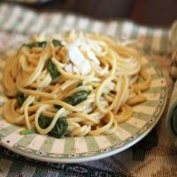 Spaghetti With Coconut Spinach_image