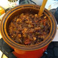 Meatiest Vegetarian Chili From Your Slow Cooker image