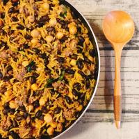 Middle Eastern Rice with Black Beans and Chickpeas_image