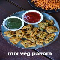 veg pakora recipe | mix veg pakoda | mixed vegetable pakora | mix pakora_image
