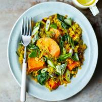 Spinach, sweet potato & lentil dhal image
