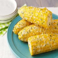Cheesy Corn on the Cob in the Microwave image