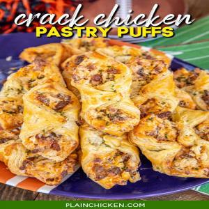 Crack Chicken Pastry Puffs - Plain Chicken_image