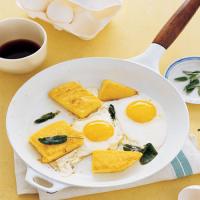 Fried Polenta, Eggs, and Sage image