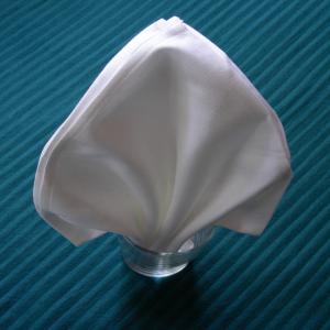 Serviette/Napkin Folding, Fleur De Lis in a Glass Version3_image